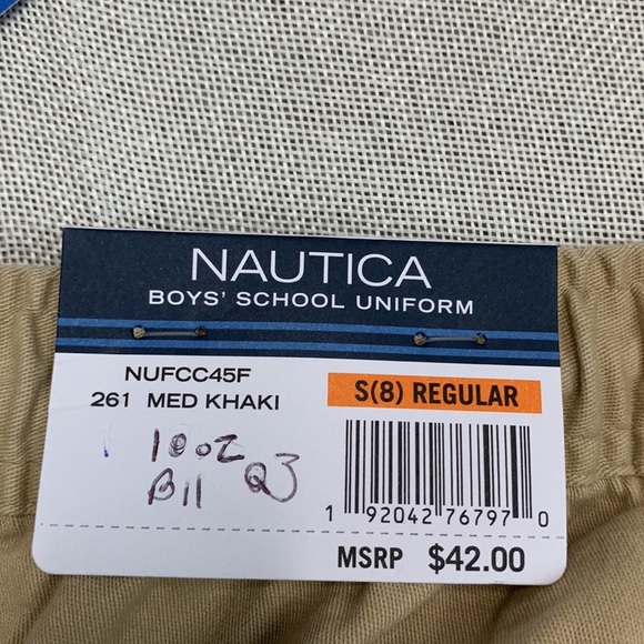 NAUTICA Big Boys Uniform Evan Tapered-Fit Stretch Joggers Size S(8) - Picture 3 of 9